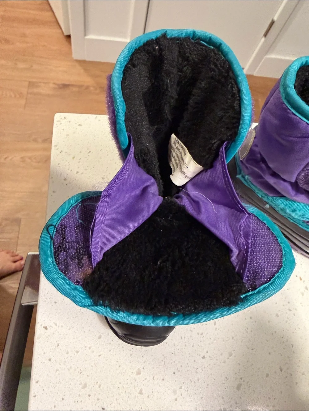 Kamik Kids Purple and Teal Winter Snow Boots